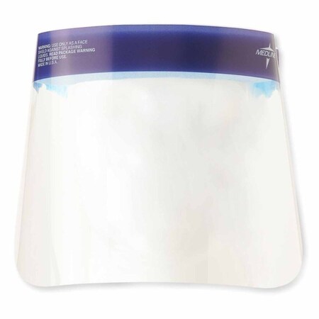 Medline Anti-Fog Face Shield, One Size Fits Most, Full Length, Disposable, NonSterile, 96PK NONFS300
